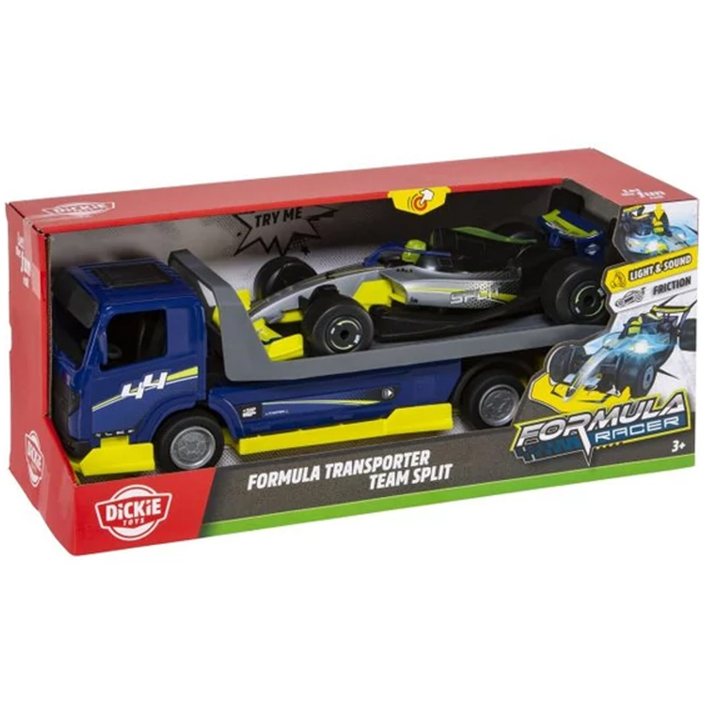 Formel Transporter - Team Split mit Kleinwagen - Simba Toys Bild 1