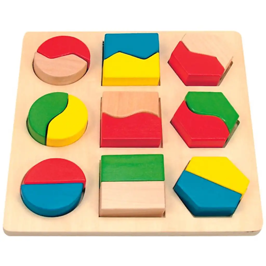 Formenpuzzle aus Holz mit 18 Teilen Bild 1