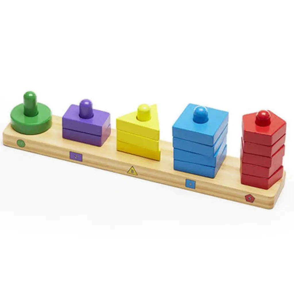 Formendecke Turmbauer Holz Fähigkeiten entwickelnd - Melissa & Doug Bild 2