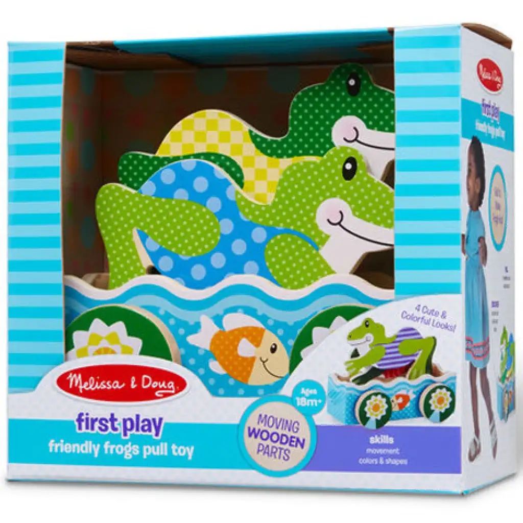 Froschwettbewerb Holz-Ziehspiel - Melissa & Doug Bild 1