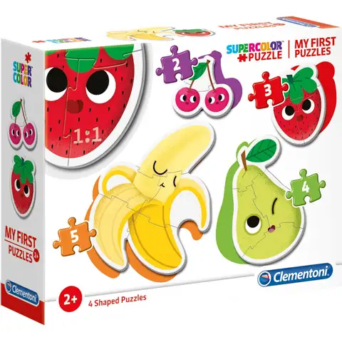 Früchte 4-in-1 Supercolor Formpuzzle - Clementoni Bild 1