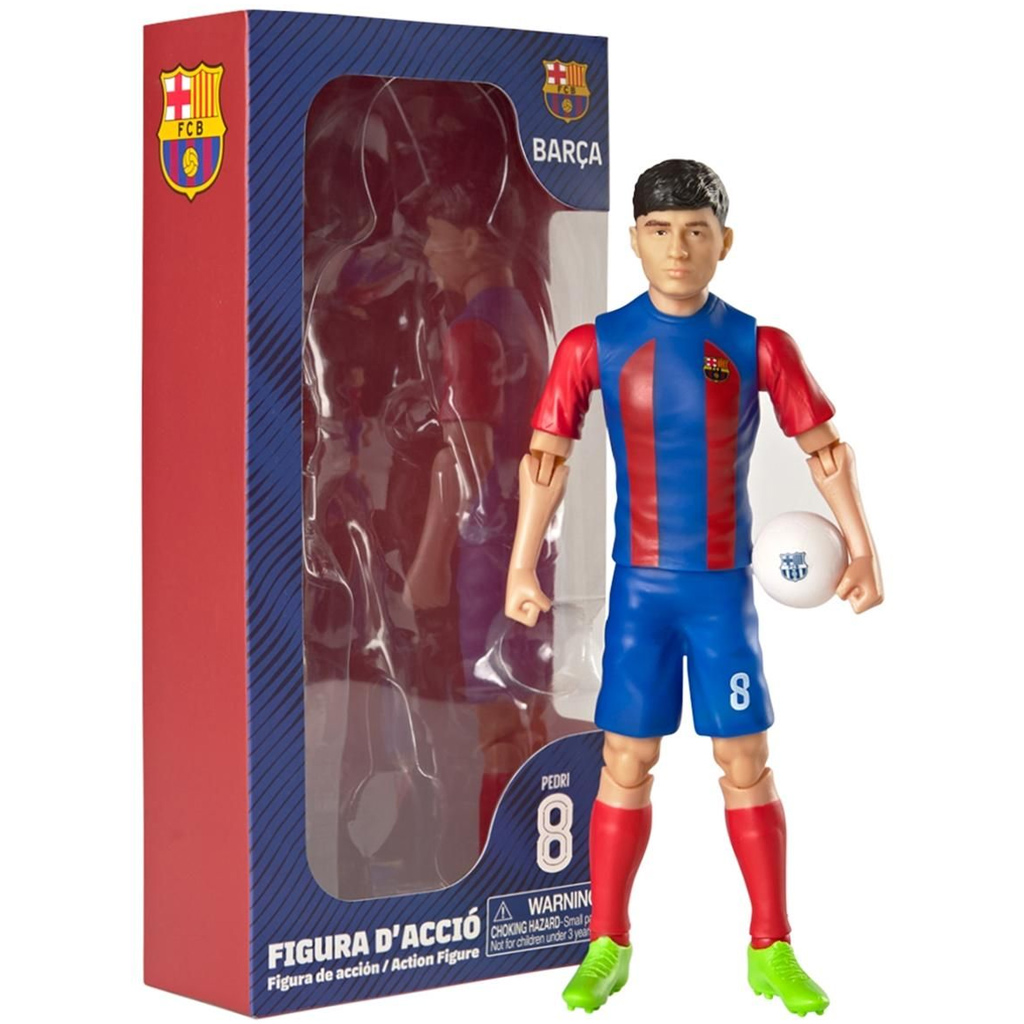 Fußballer-Actionfigur, 20 cm – FC Barcelona, mit Pedri im Trikot Nummer 8 Bild 1