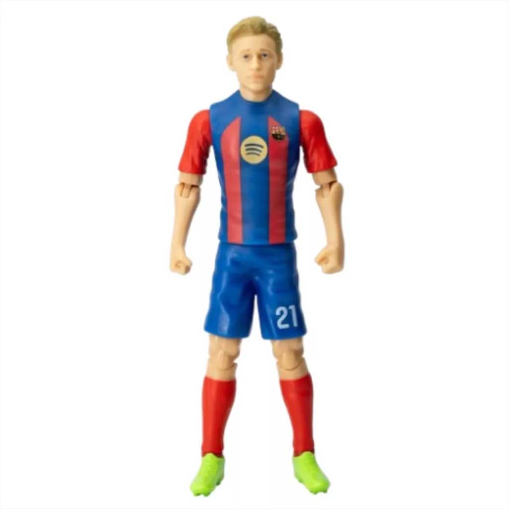 Fußballspieler Actionfigur, 20 cm - Barcelona, F. De Jong im Trikot Nummer 21 Bild 2