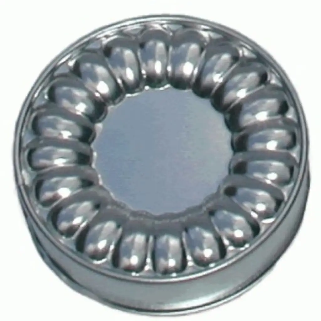 Gerippte Metallkuchenform 12 cm Bild 1
