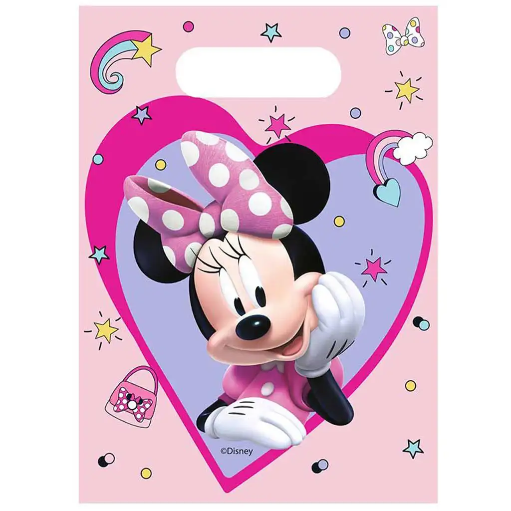 Geschenktasche mit Minnie-Maus-Muster, 6er-Set Bild 1