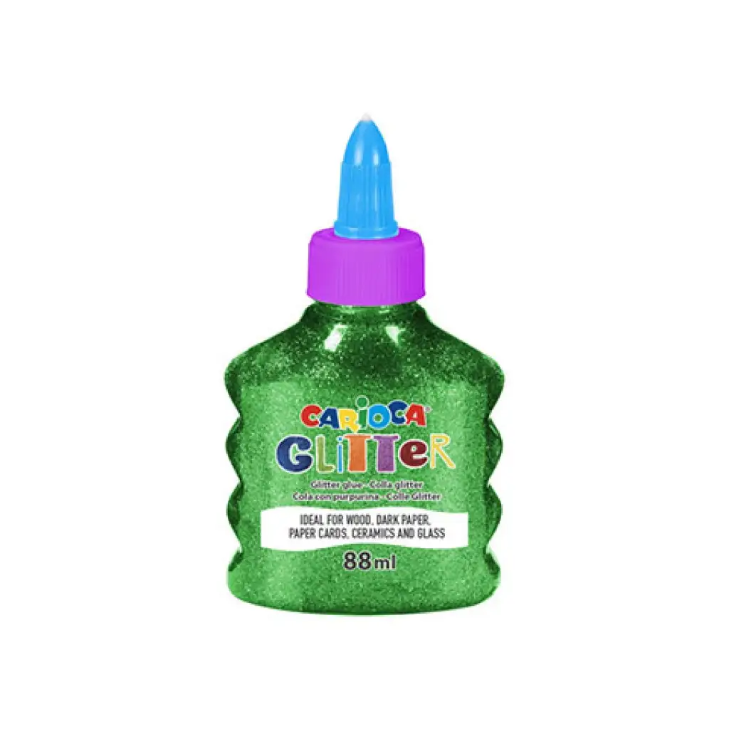 Glitzernder flüssiger Spark-Kleber in Grün 88ml - Carioca Bild 1