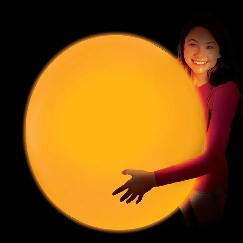 Glowzilla Wubble leuchtender Ball in Neon-Orange, 75 cm Bild 2