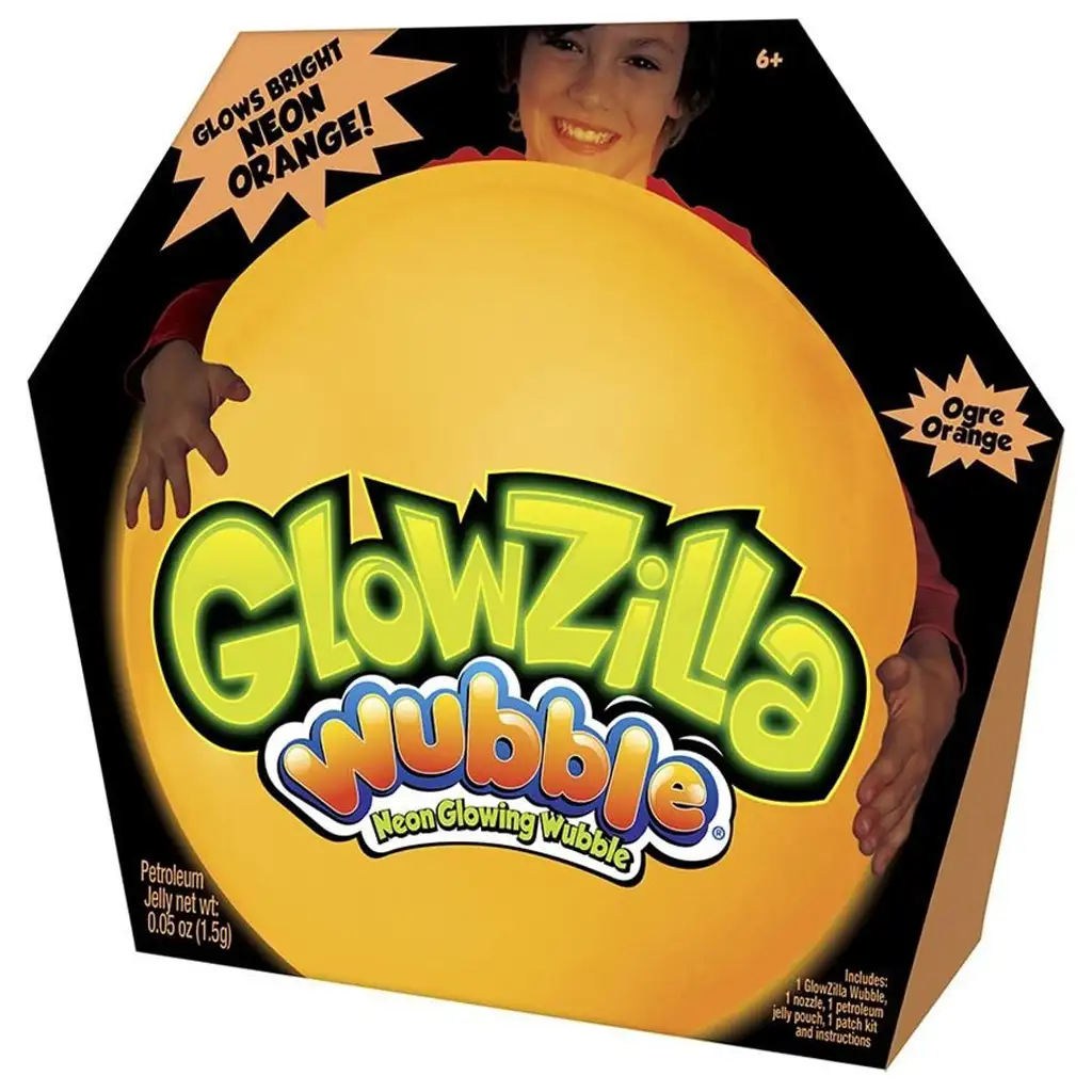 Glowzilla Wubble leuchtender Ball in Neon-Orange, 75 cm Bild 1