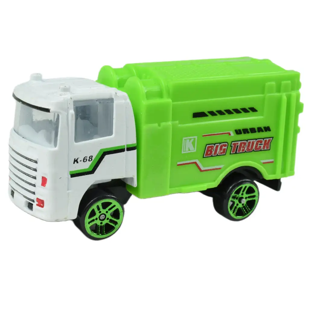 Greening Car: Müllabfuhr-LKWs 6er-Set Bild 5
