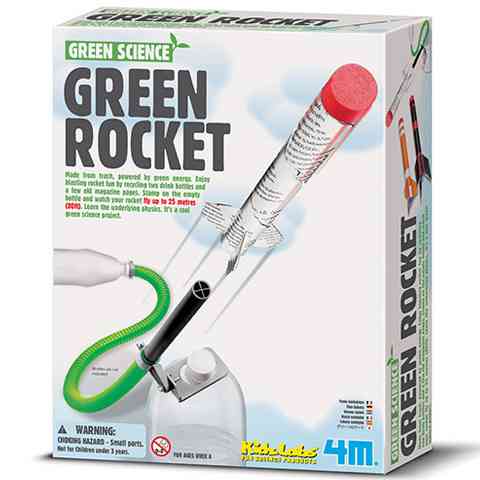 Grünes Raketen-Set Wissenschaftsspiel Bild 1