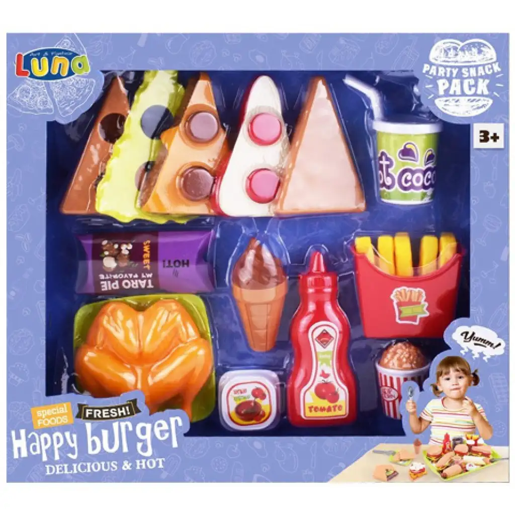 Happy Burger 21-teiliges Essensset Bild 1