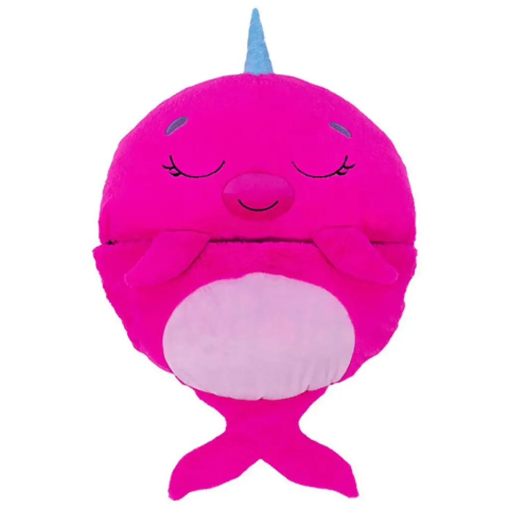 Happy Nappers: Rosa Walfisch-Kissen-Schlafsack 137cm Bild 1