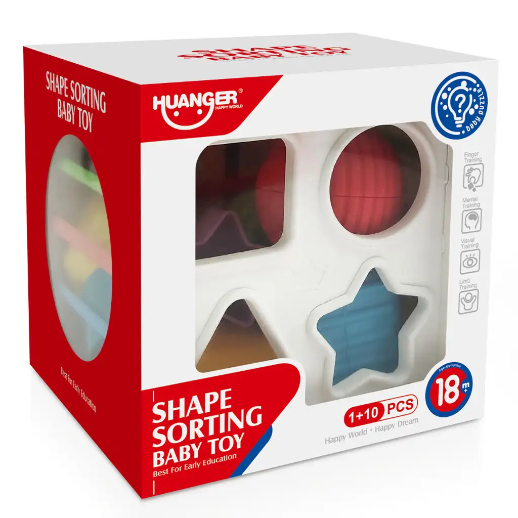 Happy World: Fröhliches Formensortierset, 10-teiliges Set Bild 3