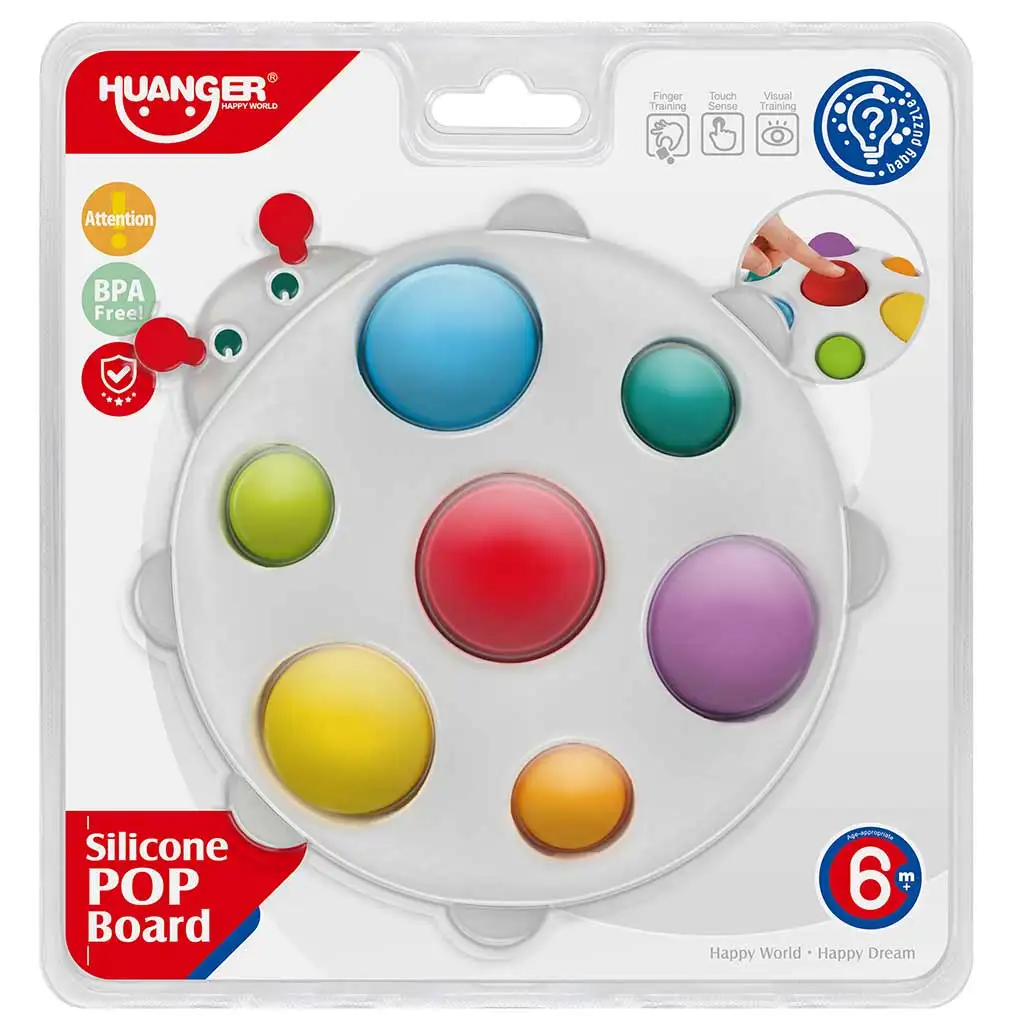 Happy World: Pop it! Beruhigende Marienkäfer-Freund Fertigkeit entwickelndes Babyspielzeug Bild 1