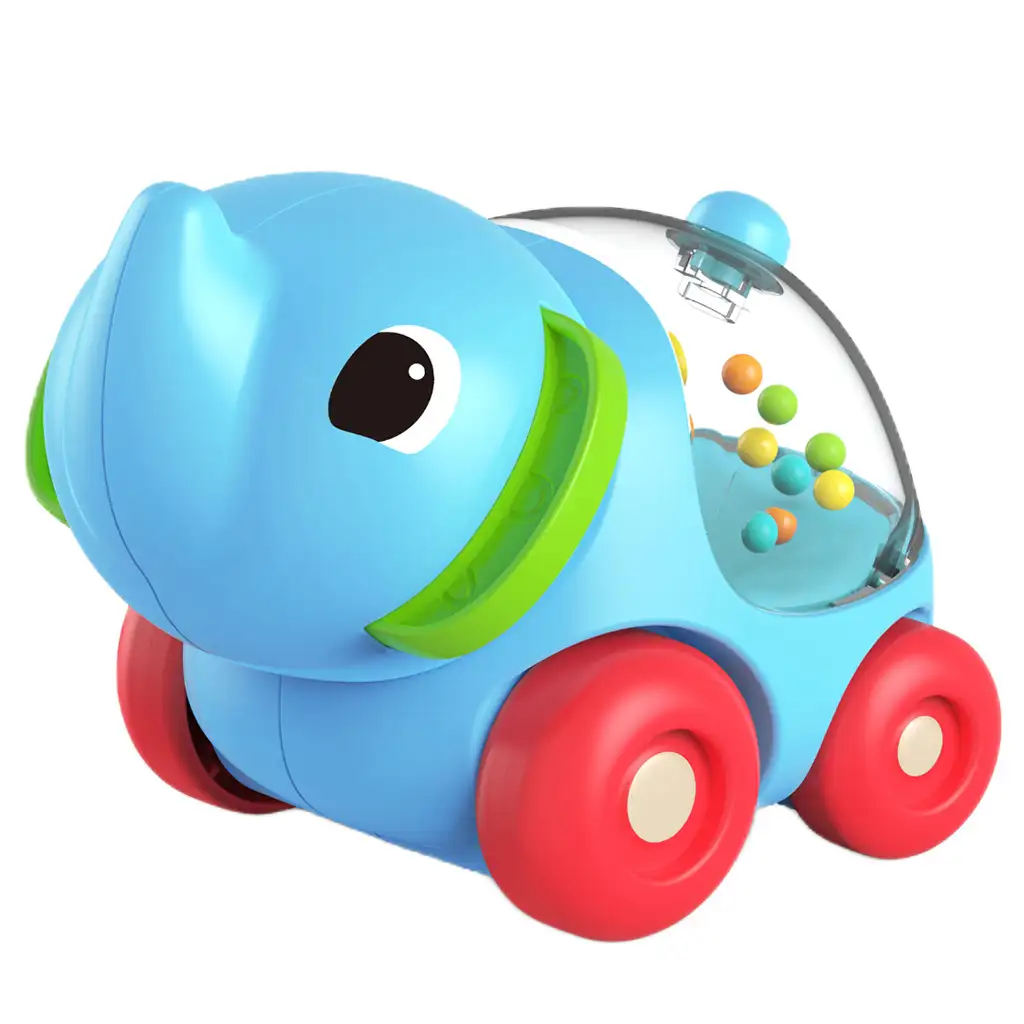 Happy World: Rollender Rassel-Elefant 11cm Bild 2