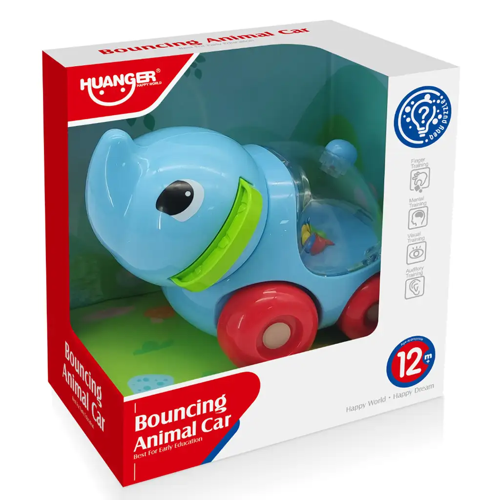 Happy World: Rollender Rassel-Elefant 11cm Bild 3