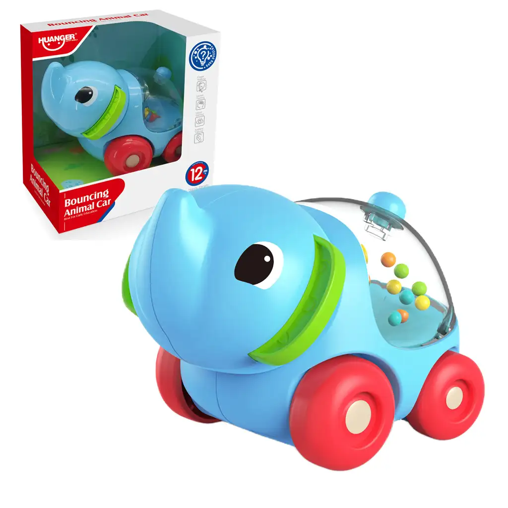 Happy World: Rollender Rassel-Elefant 11cm Bild 1