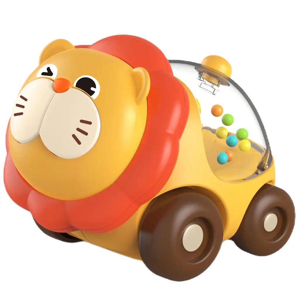 Happy World: Rollender Rassel-Löwe 11cm Bild 2