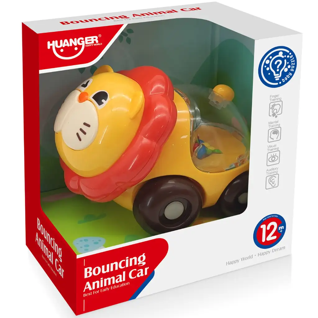 Happy World: Rollender Rassel-Löwe 11cm Bild 3
