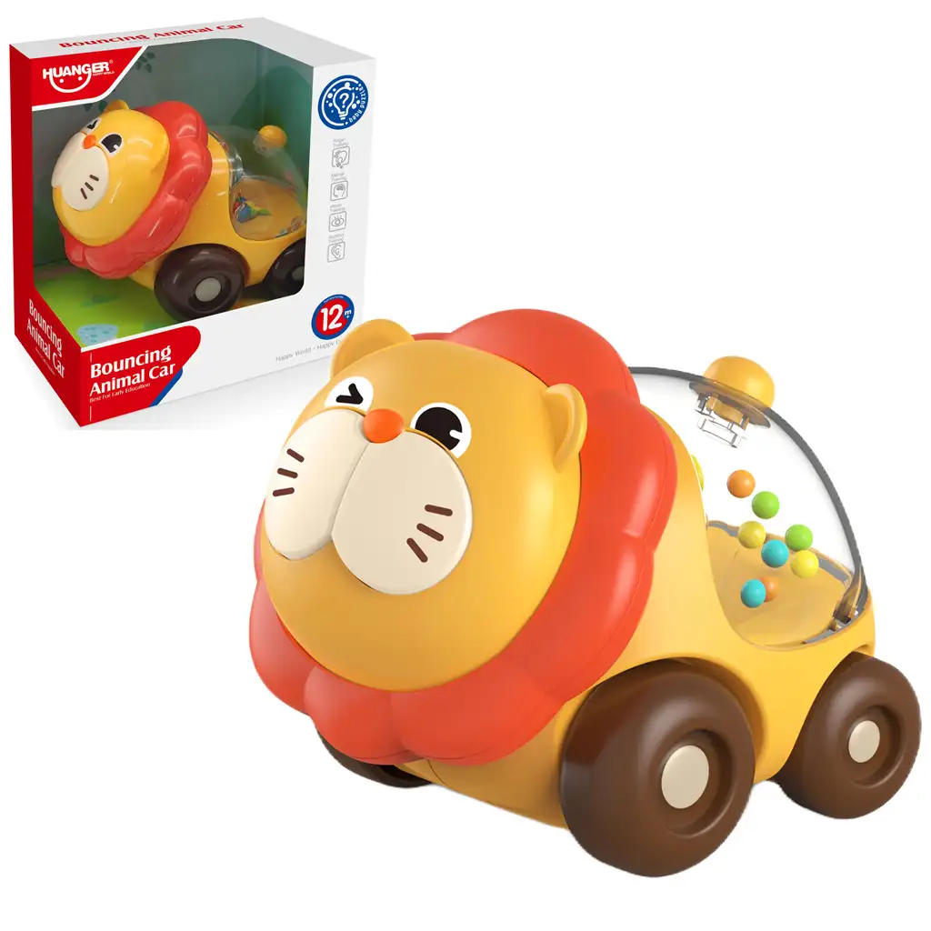 Happy World: Rollender Rassel-Löwe 11cm Bild 1