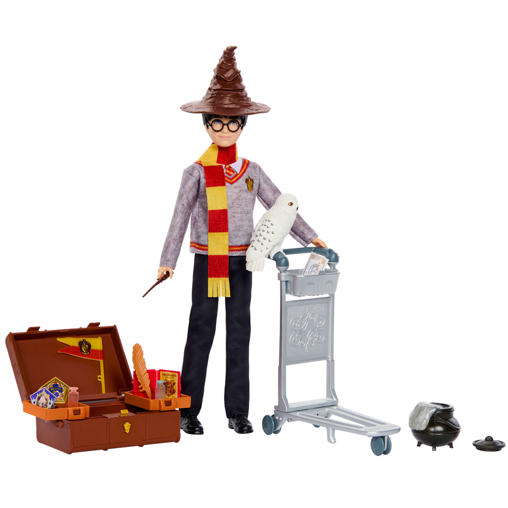 Harry Potter 9 und 3/4. Gleis Spielset mit Harry Puppe – Mattel Bild 2