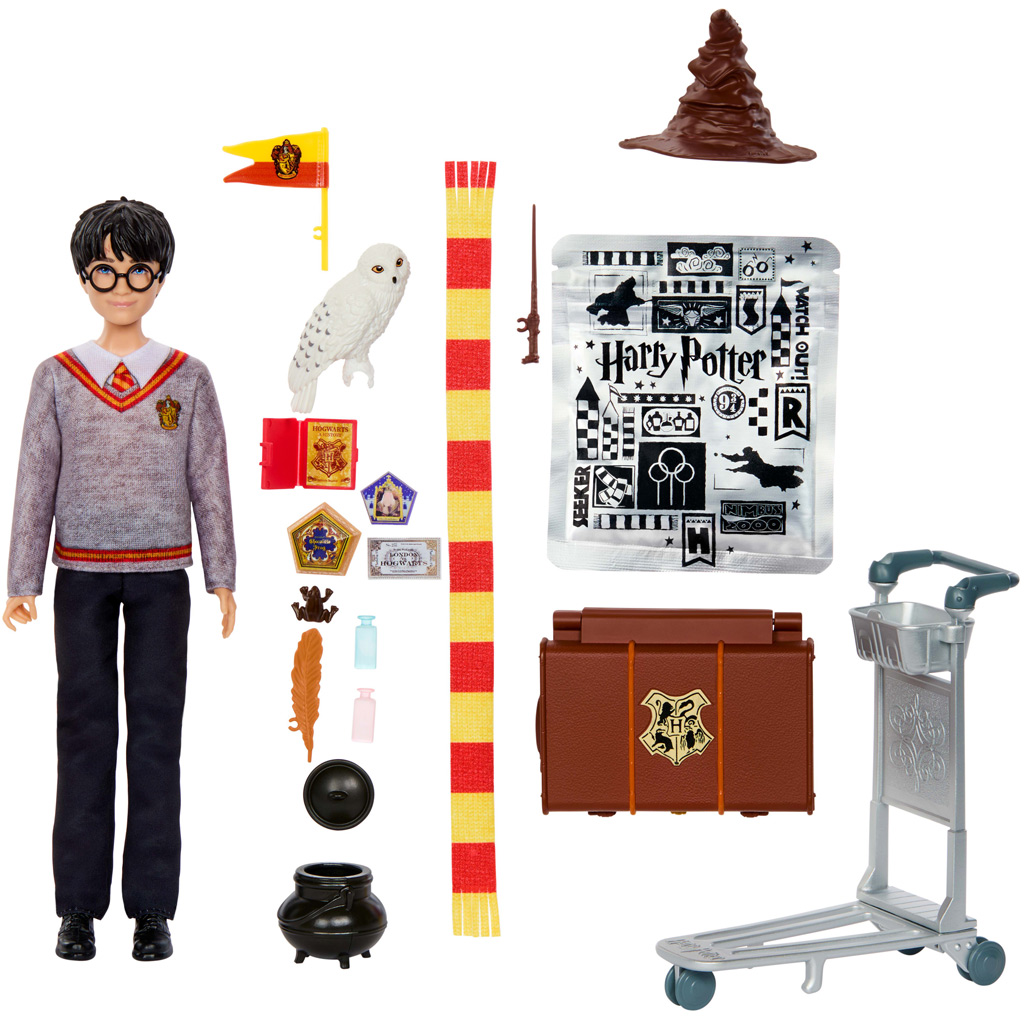 Harry Potter 9 und 3/4. Gleis Spielset mit Harry Puppe – Mattel Bild 1