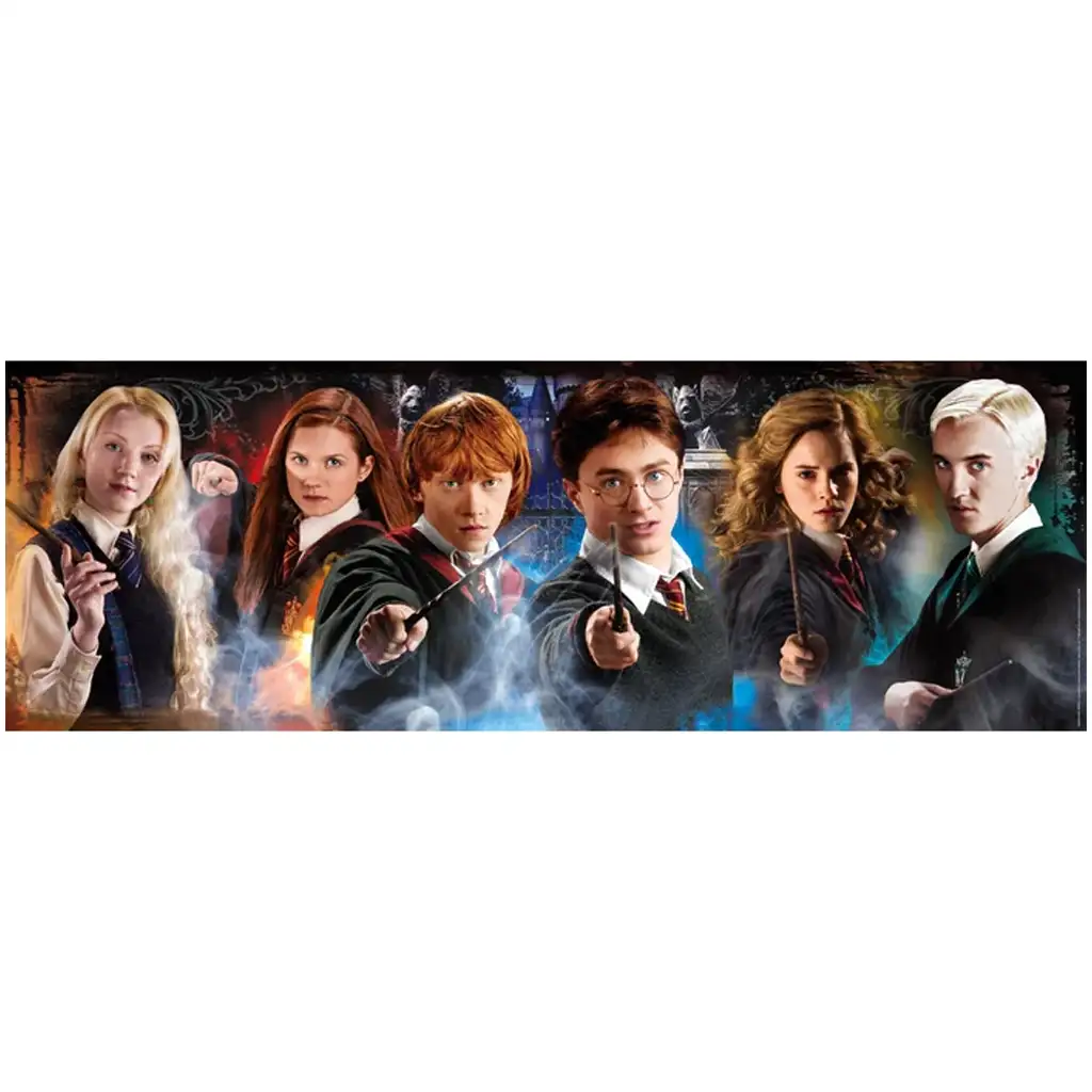 Harry Potter - Die Erben von Hogwarts 1000-teilige Panorama-Puzzle mit Poster - Clementoni Bild 2