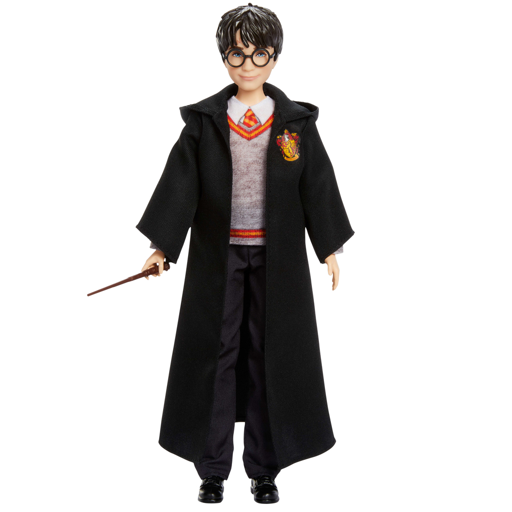 Harry Potter: Harry Puppe im Umhang mit Zauberstab - Mattel Bild 2