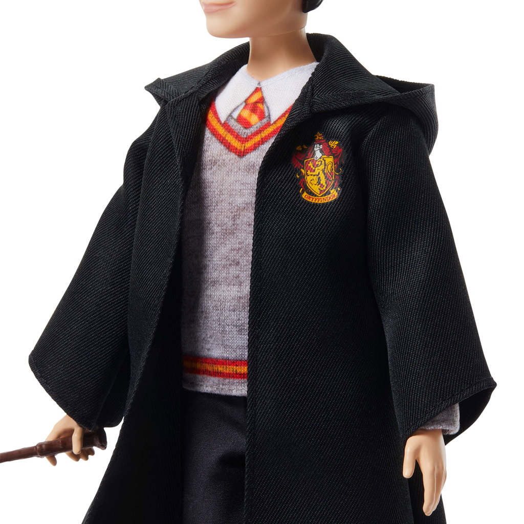 Harry Potter: Harry Puppe im Umhang mit Zauberstab - Mattel Bild 3