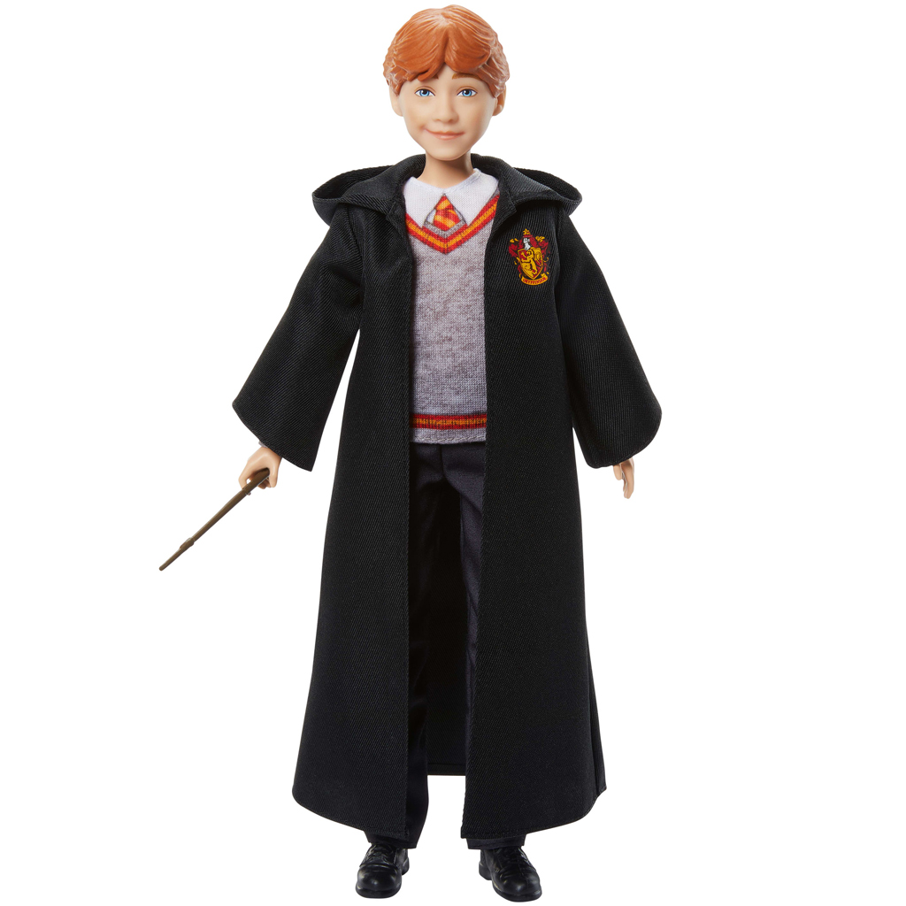 Harry Potter: Ron Weasley Puppe im Umhang mit Zauberstab - Mattel Bild 2