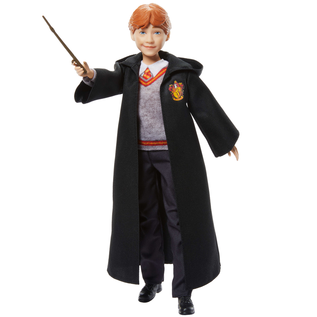 Harry Potter: Ron Weasley Puppe im Umhang mit Zauberstab - Mattel Bild 3