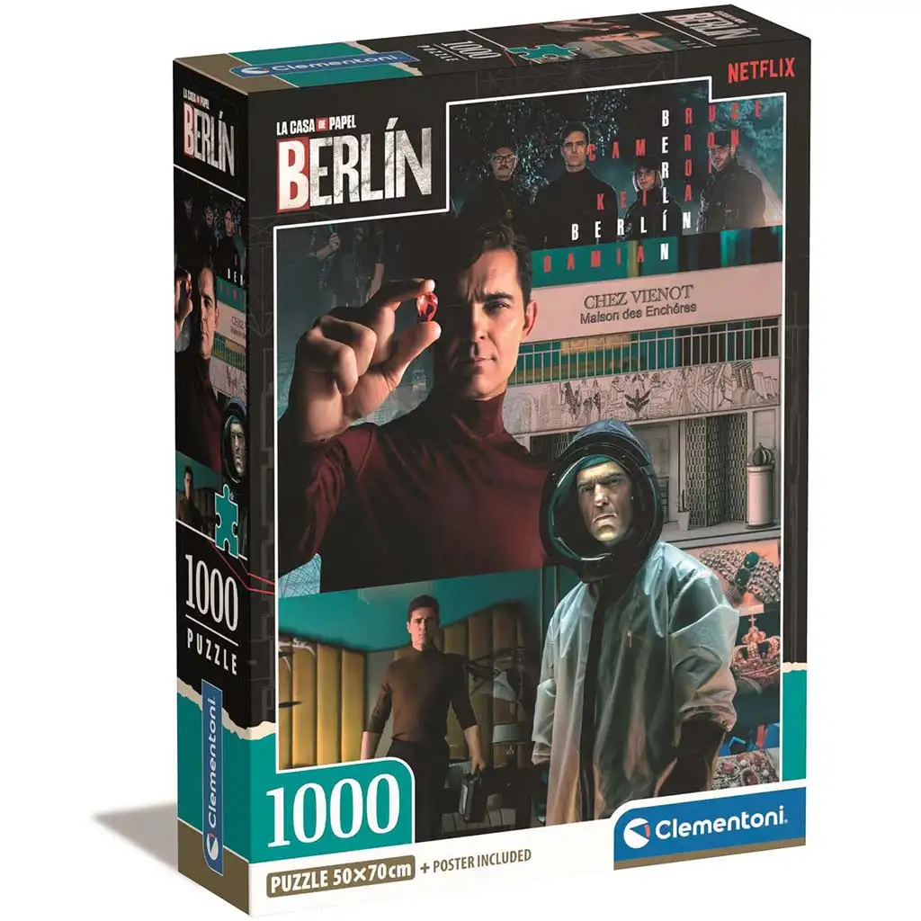 Haus des Geldes: Berlin spannende Szenen 1000-teilige Compact-Puzzle 50x70cm - Clementoni Bild 1