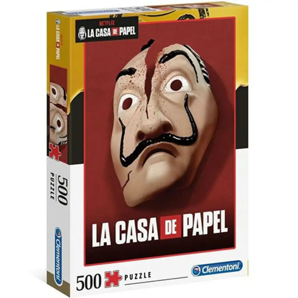 Haus des Geldes: Dali-Maske 500-teiliges Puzzle - Clementoni Bild 1