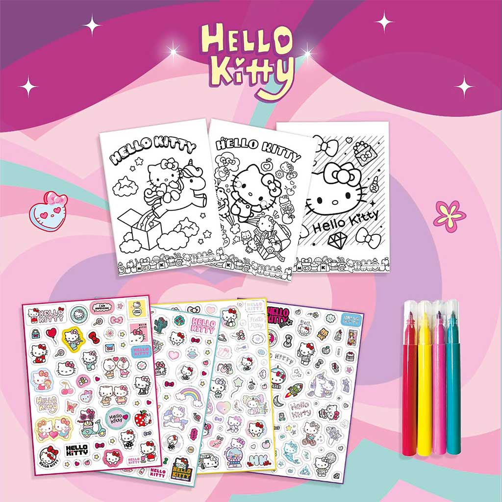 Hello Kitty Malbuch mit Aufklebern - Lisciani Bild 3