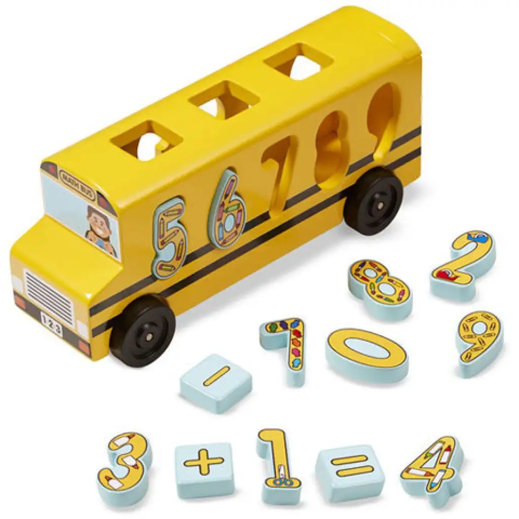 Holz Formsortierer Schulbus mit Zahlen - Melissa & Doug Bild 2