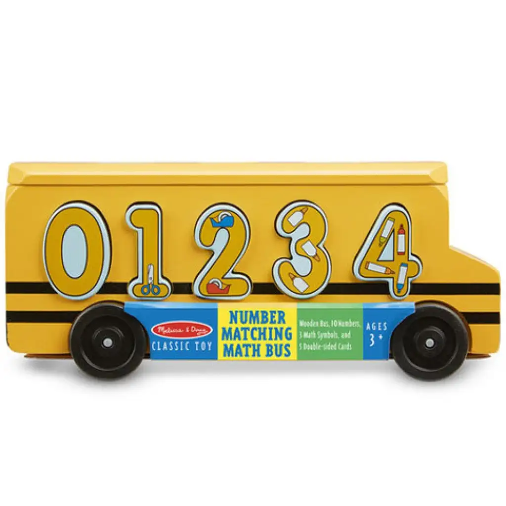 Holz Formsortierer Schulbus mit Zahlen - Melissa & Doug Bild 1