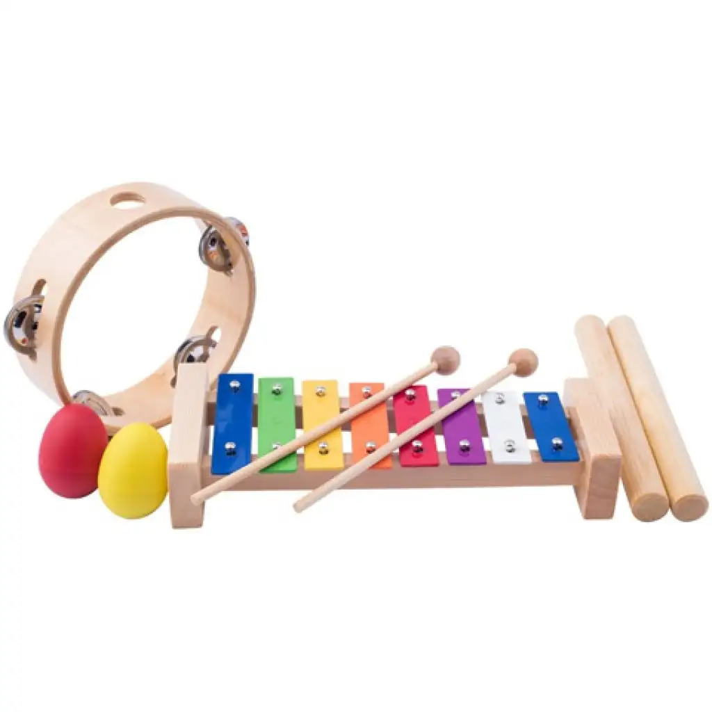 Holzmusikinstrumenten-Set 4-teilig Bild 1