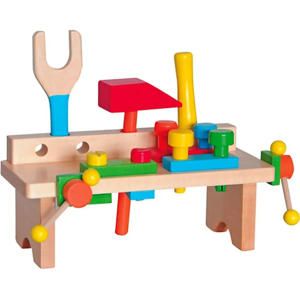 Holzwerkbank mit 16 Elementen Bild 1