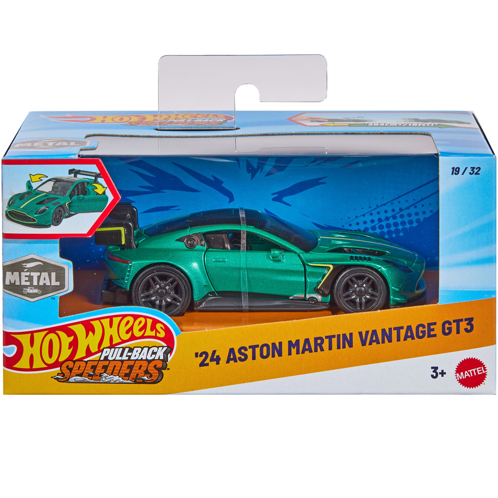 Hot Wheels: 2024 Aston Martin Vantage GT3 Aufziehspielzeugauto 1/43 - Mattel Bild 1