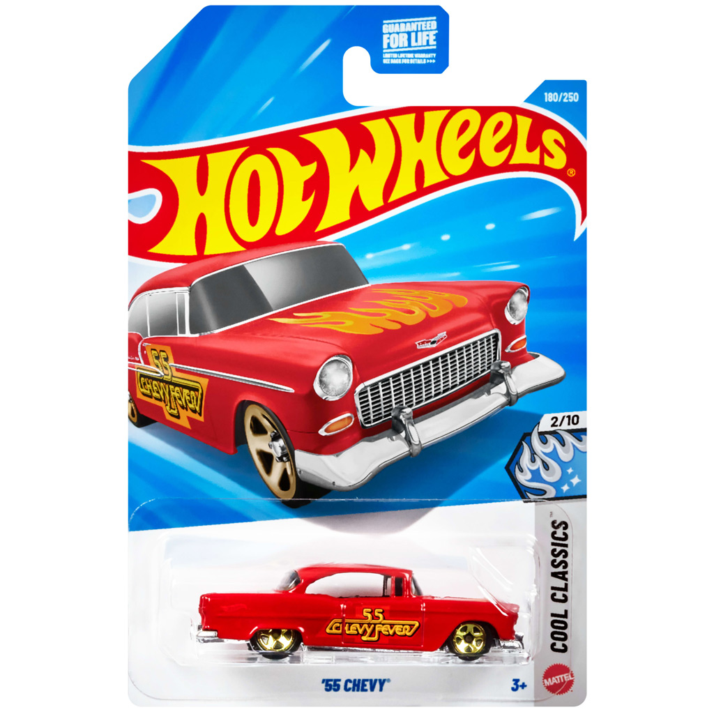 Hot Wheels: '55 Chevy Kleinwagen 1/64 - Mattel Bild 1