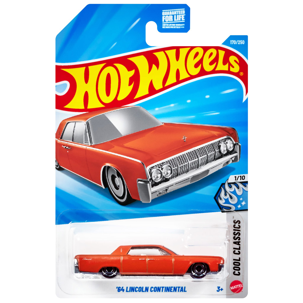 Hot Wheels: '64 Lincoln Continental orange Spielzeugauto 1/64 - Mattel Bild 1