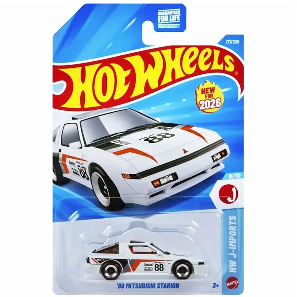 Hot Wheels: '88 Mitsubishi Starion Spielzeugauto 1/64 - Mattel Bild 1