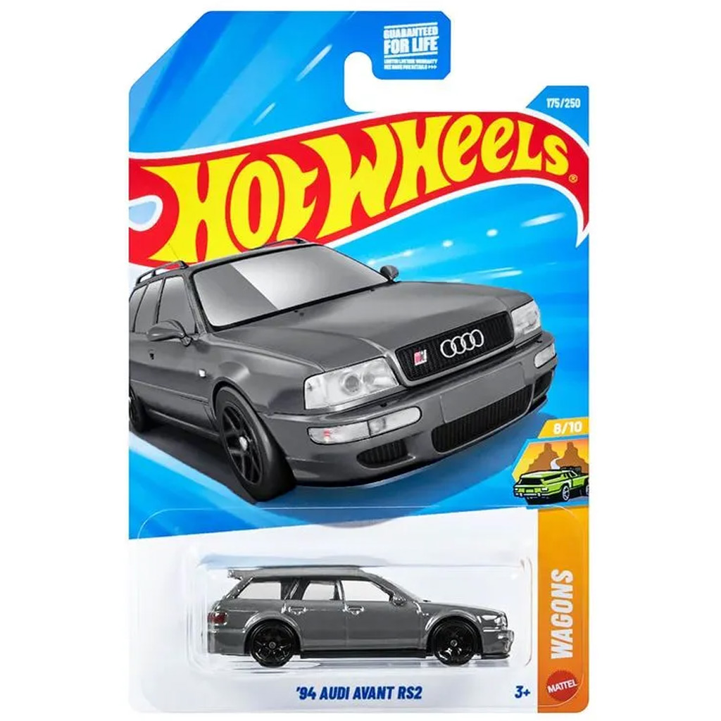Hot Wheels: '94 Audi Avant RS2 grauer Kleinwagen 1/64 - Mattel Bild 1
