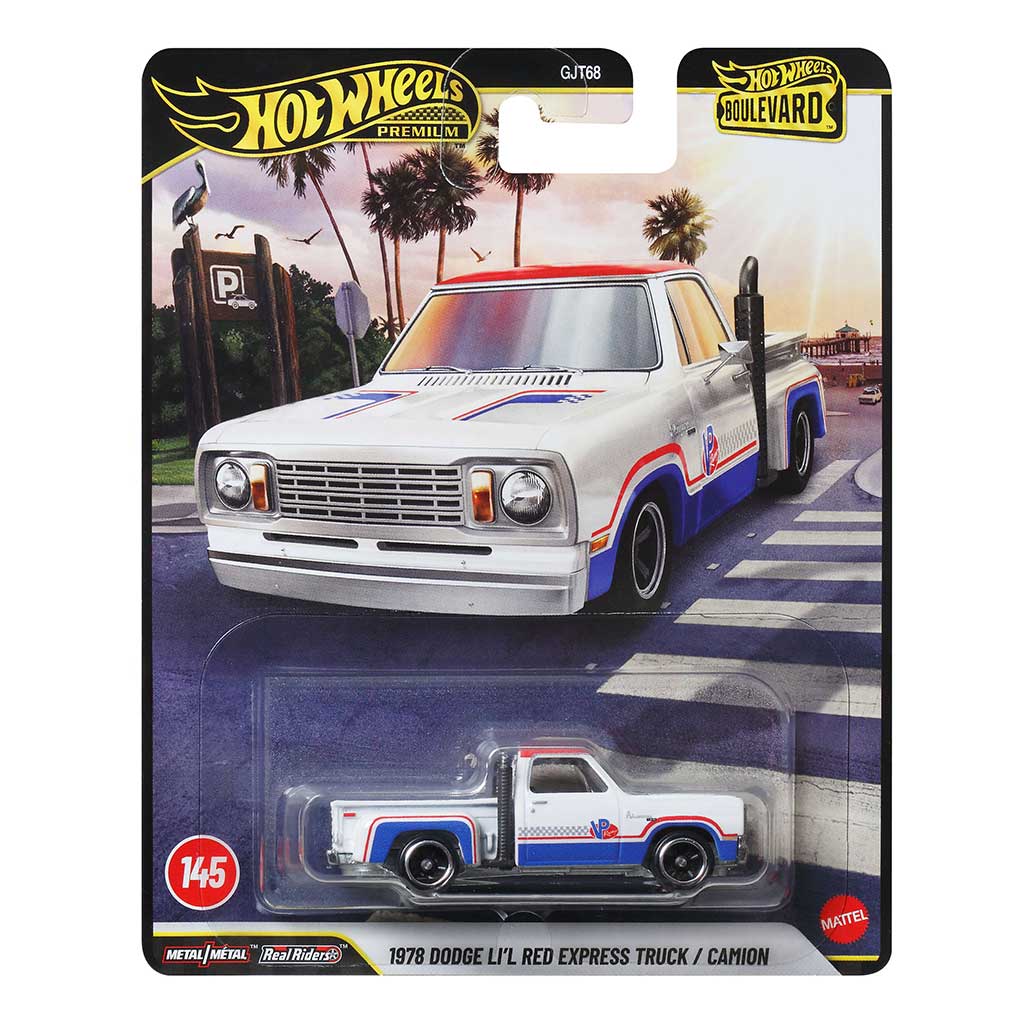 Hot Wheels Boulevard: 1978 Dodge Lil Red Express Truck Spielzeugauto 1/64 - Mattel Bild 1