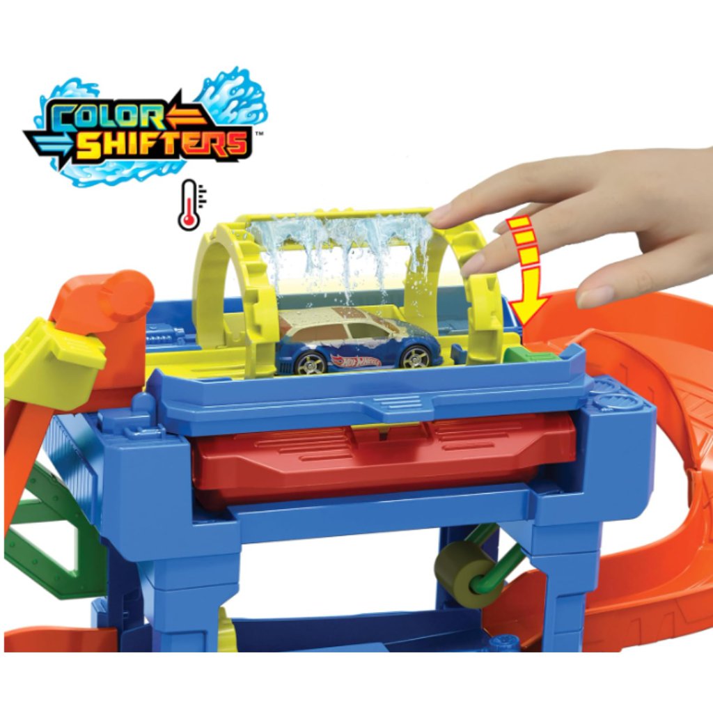 Hot Wheels City: Auto-Waschanlage mit Farbwechsel-Miniaturauto - Mattel Bild 2
