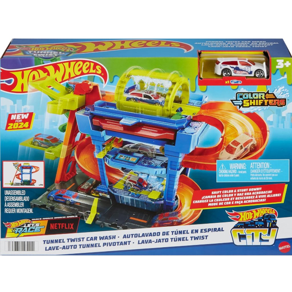 Hot Wheels City: Auto-Waschanlage mit Farbwechsel-Miniaturauto - Mattel Bild 1