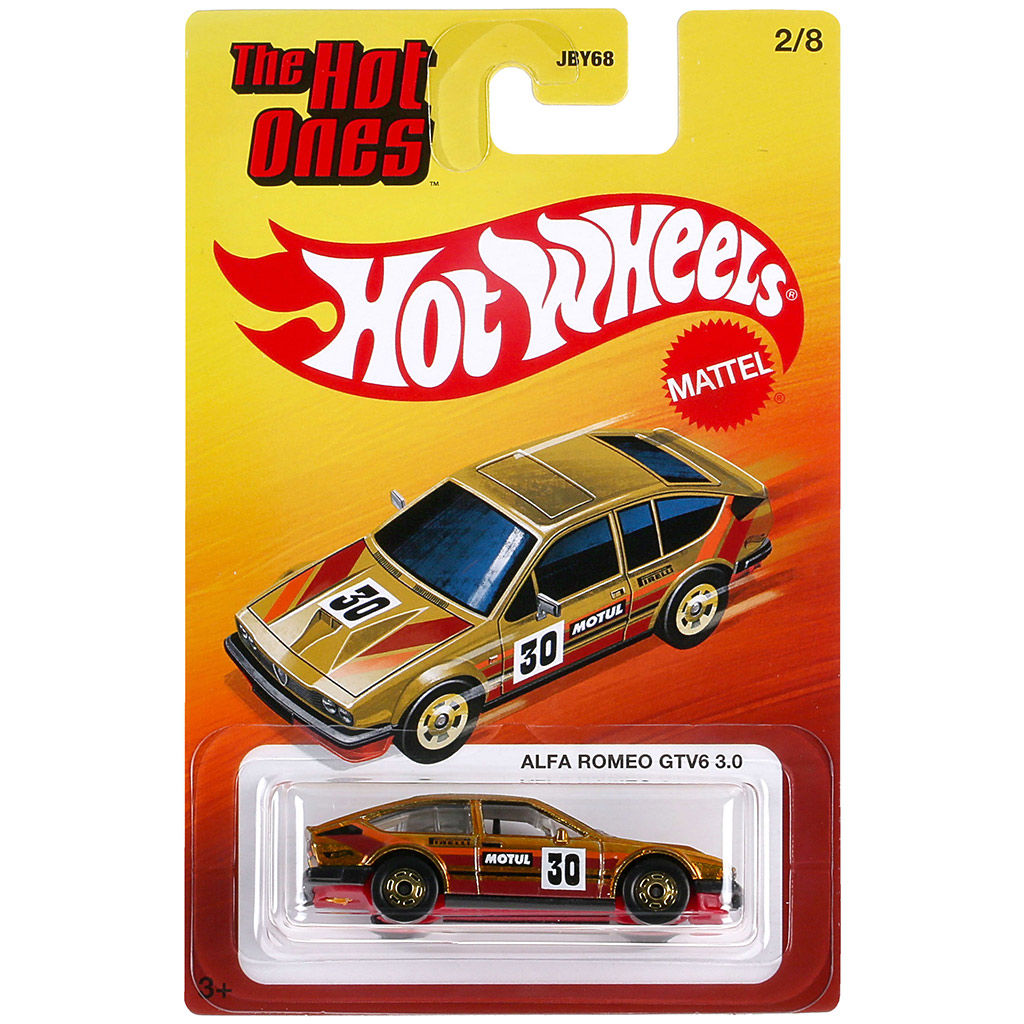 Hot Wheels: Die Hot Ones Alfa Romeo GTV6 3.0 Spielzeugauto 1/64 - Mattel Bild 1