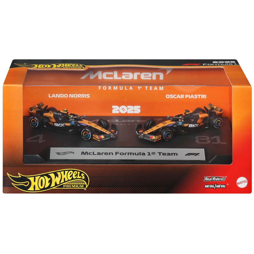 Hot Wheels F1 Kleinwagen 2er Pack - McLaren: Norris + Piastri - Mattel Bild 1