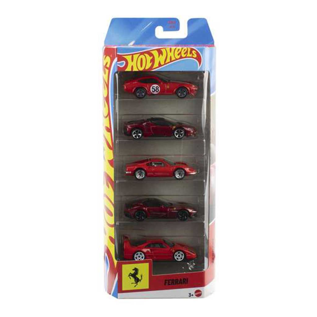 Hot Wheels Ferrari 5-teiliges Auto-Set 1/64 – Mattel Bild 1