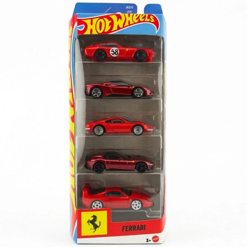 Hot Wheels Ferrari 5-teiliges Spielzeugauto-Set 1/64 – Mattel Bild 1